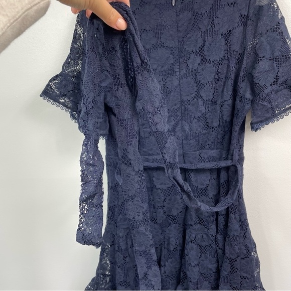 City Chic Navy Lace Dress - Picture 6 of 7